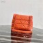 Prada Stitched Leather Small Spectrum Shoulder Bag 1BD233 Orange 2020