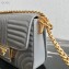 Prada Diagramme Leather Shoulder Bag 1BD217 Gray 2020