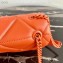 Prada Stitched Leather Small Spectrum Shoulder Bag 1BD233 Orange 2020