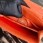 Prada Stitched Leather Small Spectrum Shoulder Bag 1BD233 Orange 2020