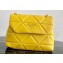 Prada Stitched Leather Small Spectrum Shoulder Bag 1BD233 Yellow 2020