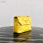 Prada Stitched Leather Small Spectrum Shoulder Bag 1BD233 Yellow 2020
