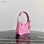 Prada Re-Edition 2000 Nylon Mini Hobo Bag 1NE515 Pink 2020