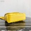 Prada Stitched Leather Small Spectrum Shoulder Bag 1BD233 Yellow 2020