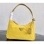 Prada Re-Edition 2000 Nylon Mini Hobo Bag 1NE515 Yellow 2020
