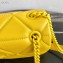 Prada Stitched Leather Small Spectrum Shoulder Bag 1BD233 Yellow 2020