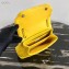 Prada Stitched Leather Small Spectrum Shoulder Bag 1BD233 Yellow 2020