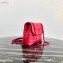 Prada Stitched Leather Small Spectrum Shoulder Bag 1BD233 Red 2020