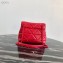 Prada Stitched Leather Small Spectrum Shoulder Bag 1BD233 Red 2020