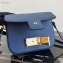 Prada Emblème Saffiano Leather Shoulder Bag 1BD217 Blue 2020