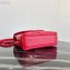 Prada Stitched Leather Small Spectrum Shoulder Bag 1BD233 Red 2020