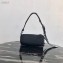 Prada Nylon Shoulder Bag with Studs 1BC100 Black/Blue 2020