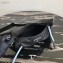 Prada Nylon Shoulder Bag with Studs 1BC100 Black/Blue 2020