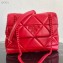 Prada Stitched Leather Small Spectrum Shoulder Bag 1BD233 Red 2020