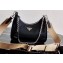 Prada Re-Edition 2005 Nylon Shoulder Hobo Bag 1BH204 Black/Camel 2020