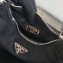 Prada Re-Edition 2005 Nylon Shoulder Hobo Bag 1BH204 Black/Camel 2020