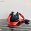 Prada Re-Edition 2005 Nylon Shoulder Hobo Bag 1BH204 Black/Orange 2020