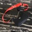 Prada Re-Edition 2005 Nylon Shoulder Hobo Bag 1BH204 Black/Orange 2020