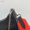 Prada Re-Edition 2005 Nylon Shoulder Hobo Bag 1BH204 Black/Orange 2020