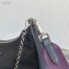 Prada Re-Edition 2005 Nylon Shoulder Hobo Bag 1BH204 Black/Purple 2020