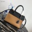 Prada Esplanade Saffiano and Calf Leather Bag 1BA046 Black/Brown