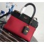Prada Esplanade Saffiano and Calf Leather Bag 1BA046 Black/Red