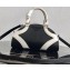 Prada Leather Bowling Bag 1BB071 Black/White 2020