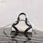 Prada Leather Bowling Bag 1BB071 White/Black 2020