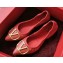 Valentino VLOGO Ballet Flats Red 2020