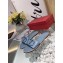 Valentino VLOGO Flat Calfskin Slide Sandals Baby Blue 2020