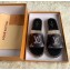 Louis Vuitton Monogram Leopard Print Espadrilles Slipper Sandals Black 2020