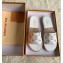 Louis Vuitton Monogram Espadrilles Slipper Sandals White/Gold Logo 2020Louis Vuitton Monogram Espadrilles Slipper Sandals White/Gold Logo 2020