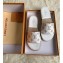 Louis Vuitton Monogram Espadrilles Slipper Sandals White/Gold Logo 2020