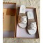 Louis Vuitton Monogram Espadrilles Slipper Sandals White/Gold Logo 2020