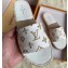 Louis Vuitton Monogram Espadrilles Slipper Sandals White/Gold Logo 2020