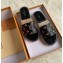 Louis Vuitton Monogram Espadrilles Slipper Sandals Black/Gold Logo 2020