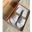 Louis Vuitton Monogram Espadrilles Slipper Sandals White/Silver Logo 2020