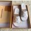 Louis Vuitton Monogram Espadrilles Slipper Sandals White/Silver Logo 2020