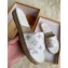 Louis Vuitton Monogram Espadrilles Slipper Sandals White/Silver Logo 2020