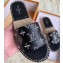 Louis Vuitton Monogram Espadrilles Slipper Sandals Black/Silver Logo 2020