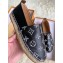 Louis Vuitton Monogram Espadrilles Black/Silver Logo 2020