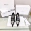 Balenciaga Heel Strassed BB Logo Satin Pumps Black 2020