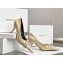 Balenciaga Heel Strassed BB Logo Satin Pumps Gold 2020