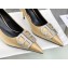 Balenciaga Heel Strassed BB Logo Satin Pumps Gold 2020