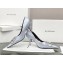 Balenciaga Heel Strassed BB Logo Satin Pumps Silver 2020