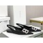 Balenciaga Strassed BB Logo Satin Slingback Flat Ballerinas Black 2020