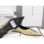 Balenciaga Strassed BB Logo Satin Slingback Flat Ballerinas Gold 2020
