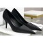 Balenciaga Heel 8cm Satin Pumps Black 2020
