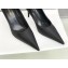 Balenciaga Heel 8cm Satin Pumps Black 2020