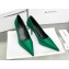 Balenciaga Heel 8cm Satin Pumps Green 2020